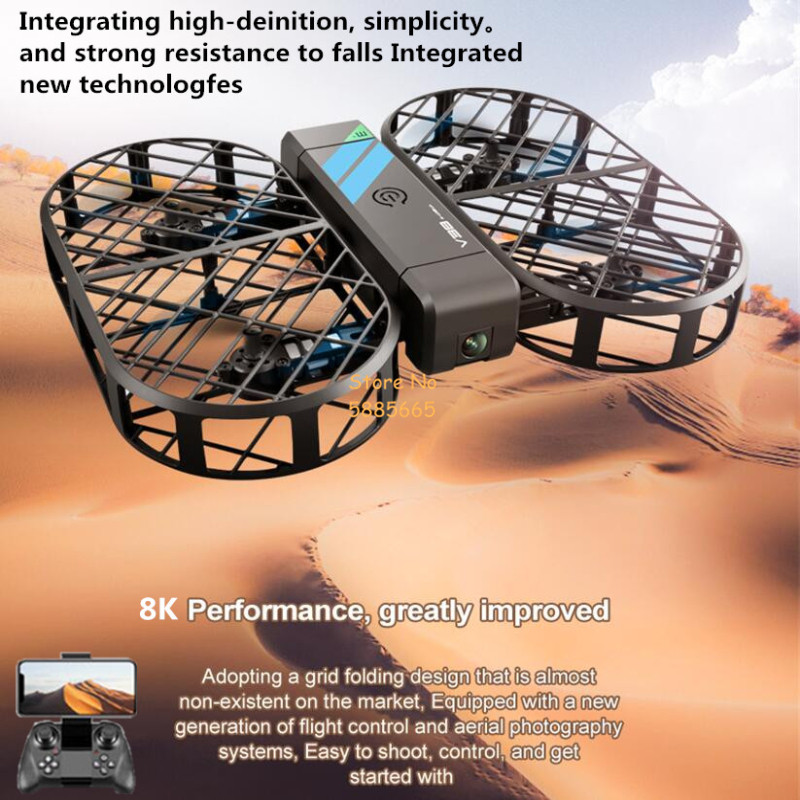 Drone Remote Controller Lanyard - Câmera HD 8K 360 ° Proteção