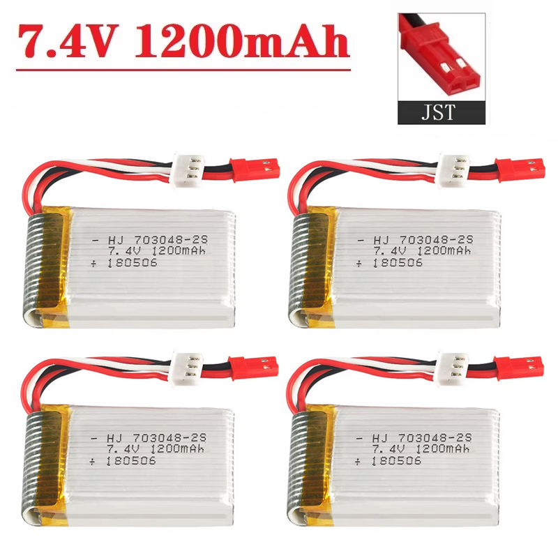 Bateria Lipo 2S 7,4V 1200mAh 7 - Eachine Drone E010 avaliação e preço